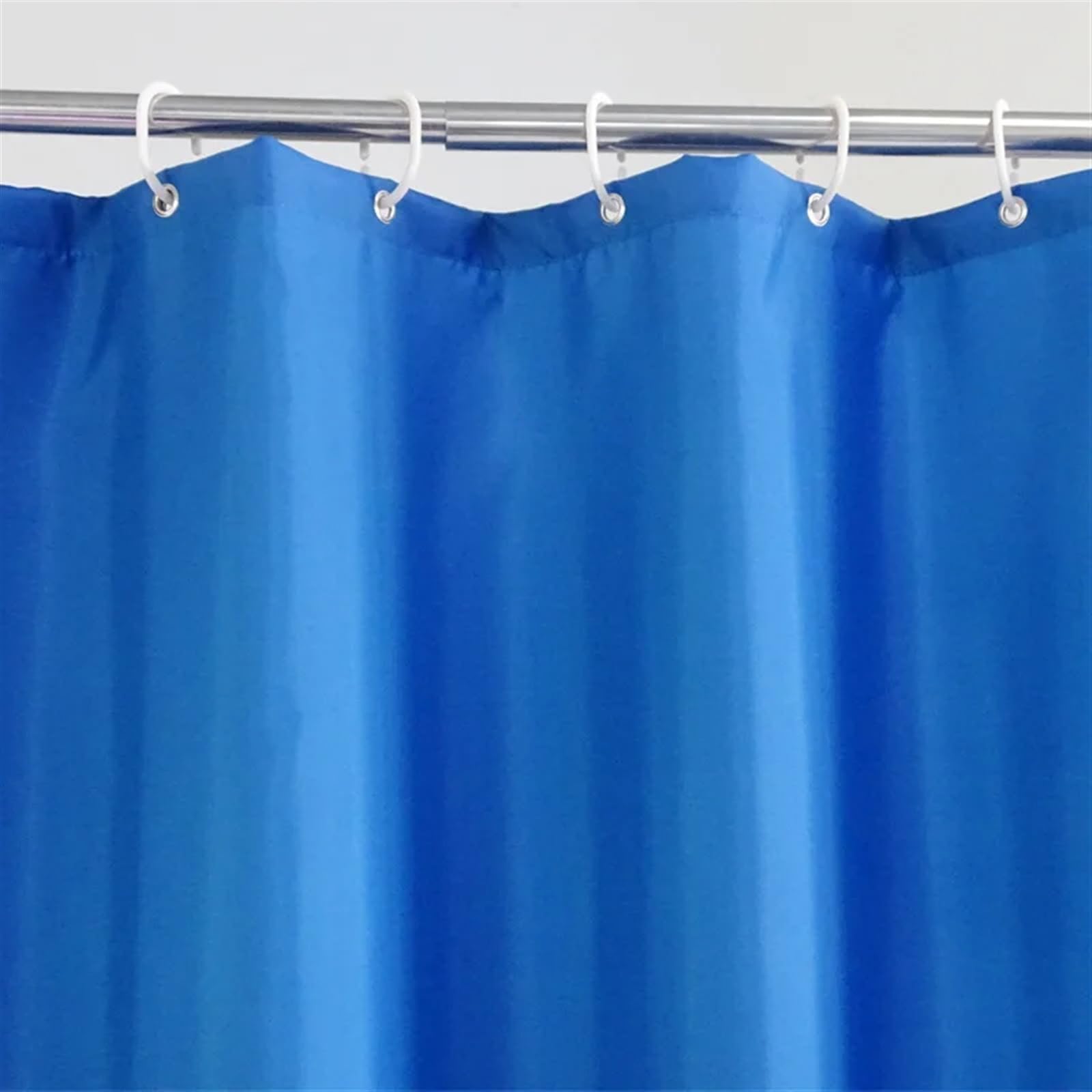 Tenda Vasca Da Bagno Tende da doccia Tenda bagno in tessuto spesso impermeabile in poliestere con ganci Vasca grande e ampia copertura moderna blu(180x200cm WxH)