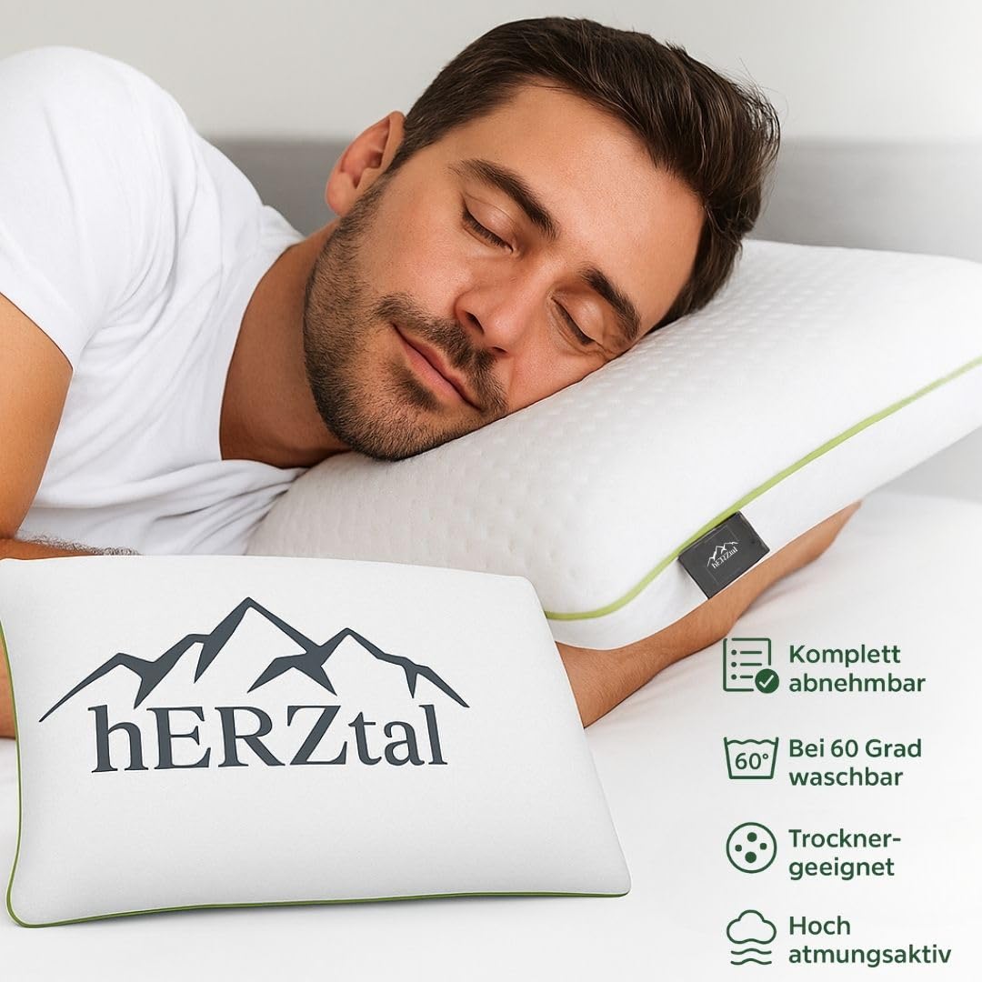 Kopfkissen 40x80 Nackenkissen Kopfkissen Orthopädisches Kissen Ergonomisches Kissen 80x40 Pillow Nackenschmerzen Memory Foam Kissen Pillows for Sleeping Ergonomisches Kissen (Höhe: 11 cm)
