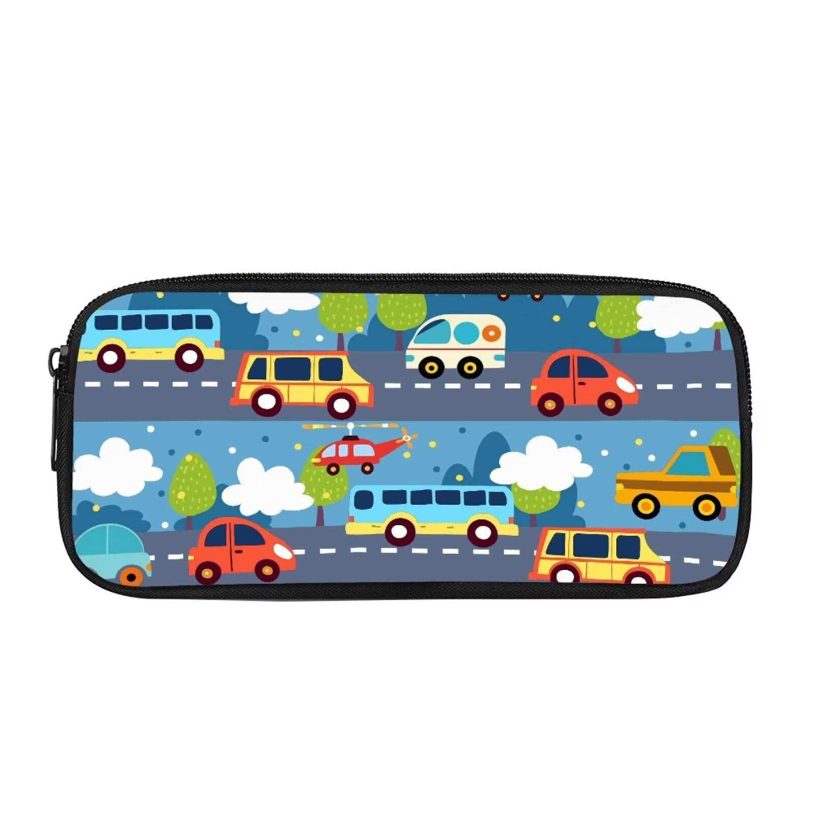 Dolyues Car Pencil Case Large Capacity Pen Maker Pencil Pouch Office Organizer Simple Multifunctional Pencil Bag with Zipper for Women Men Girls Boys Gifts