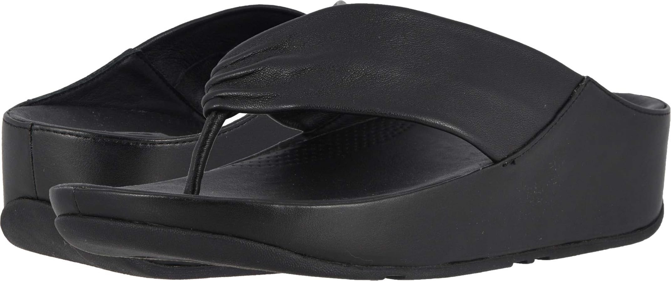 Amazon.com | FitFlop Women's Twiss Flip-Flop, Black, US05 M US