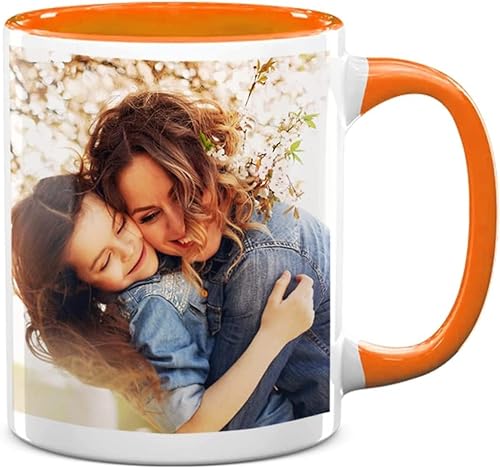 Miniatura 75 de Taza de café personalizada, regalo personalizado, taza de cerámica con foto, imágenes o texto, novedad de tazas personalizadas, perfecta para Borde