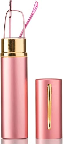 Newbee Fashion -"Pocket Readers Ultra Compact Spring Temple - Lentes de lectura con clip de bolsillo portátil con estuche de aluminio