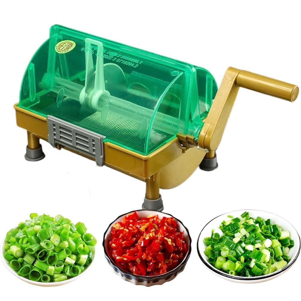 Affetta cipolle manuale commerciale - Tritatutto per verdure con lama in acciaio inox per cipolle, coriandolo e aglio