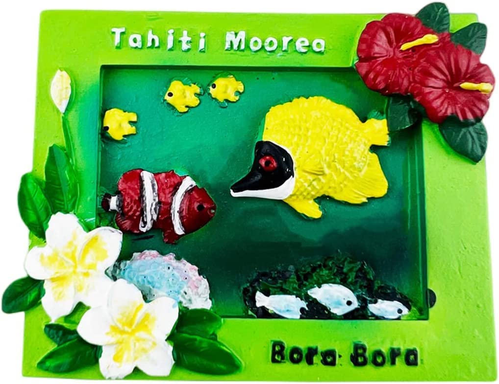 Altko Tahiti Moorea Bora Bora France Magnet Fridge Refrigerator Magnet Decoration Sticker Souvenir Resin Crafts Kitchen Whiteboard