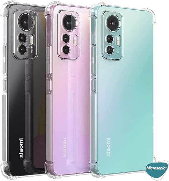 Microsonic Xiaomi Mi 12 Pro için Kılıf Shock Absorbing Şeffaf [Mi 12 Pro ile Uyumlu Kılıf - Şeffaf]
