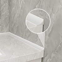 Vista 5 de Protector de silicona de 39 pulgadas para fregadero de cocina, barrera de protección contra salpicaduras de umbral de ducha, tira de barrera de agua