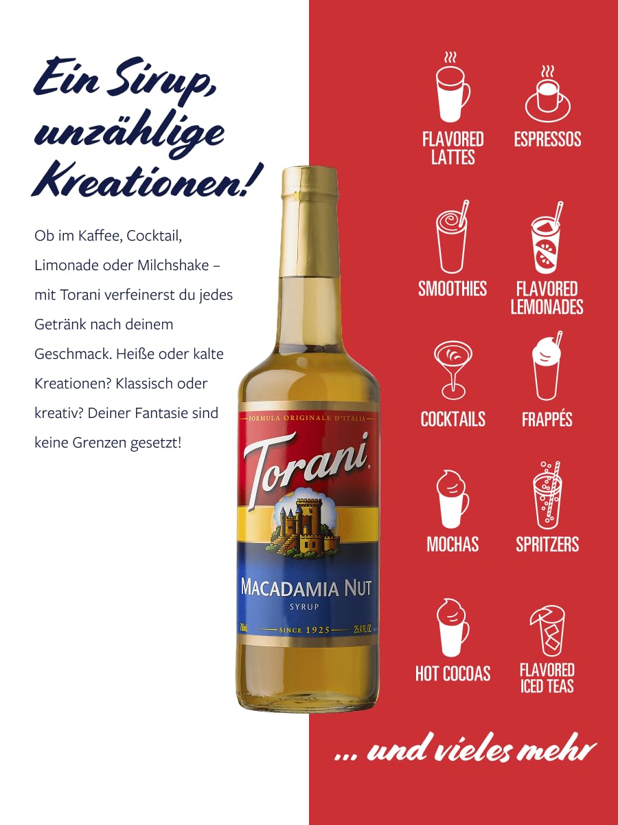 Torani Macadamia Nut Syrup, 750 mL