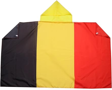 AZ FLAG Belgium BODY Flag 3 x 5 - Belgian CAPE FAN flags 90 x 150 cm - Banner 3x5 ft