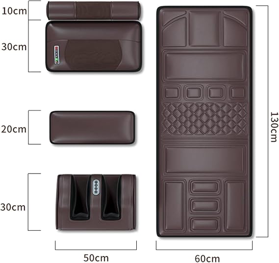 Full Body Massage Mat with Heat, Massage Mattress Chair Pad with 10 Vibrating Motors, Neck Shiatsu Massage and Roller Massage for Foot Lower Back Neck Leg Shoulder Hip