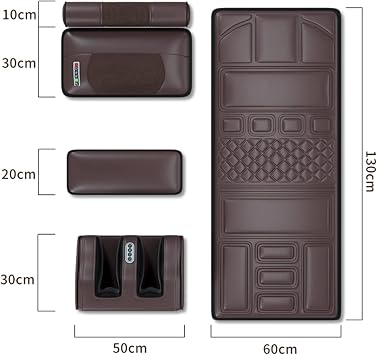 Full Body Massage Mat with Heat, Massage Mattress Chair Pad with 10 Vibrating Motors, Neck Shiatsu Massage and Roller Massage for Foot Lower Back Neck Leg Shoulder Hip