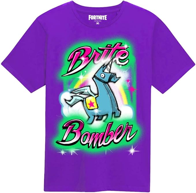 Fortnite Brite Bomber Airbrush Men's T 