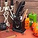 Gueevin Tombstone Gothic Pen Holder Coffin Makeup Brush Holder Utensil Goth Toothbrush Spooky Bathroom Decor Office Pencil Organizer for Desk Christmas Decor Goth Gifts Vanity Accessories