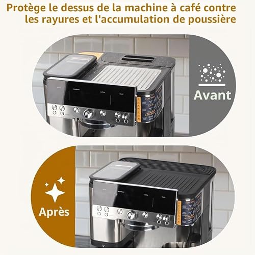 VQBKHO Tapis supérieur en silicone pour cafetière Ninja protection antichaleur pour Ninja Luxe Café Premier ES601 imperméable, propre et pratique pour accessoires barista en cuisine – vue 4