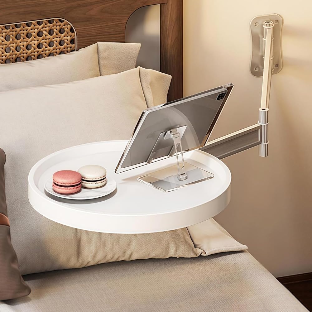 Manque d'espace ? Table pliante murale rotative 180° en alu pour balcon