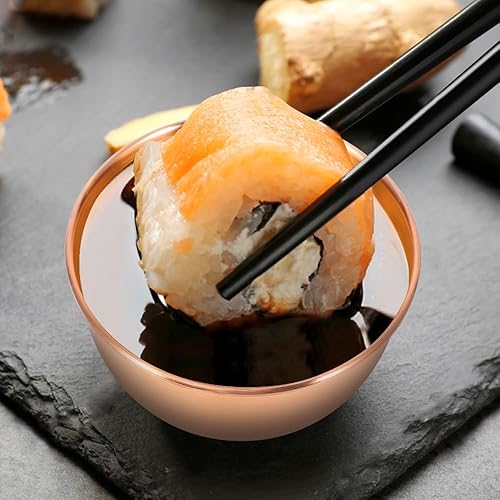 Miniatura 3 de Amytalk Paquete de 10 platos de salsa de acero inoxidable de 3.3 pulgadas, mini platillos individuales, platos redondos para condimentos para sushi,