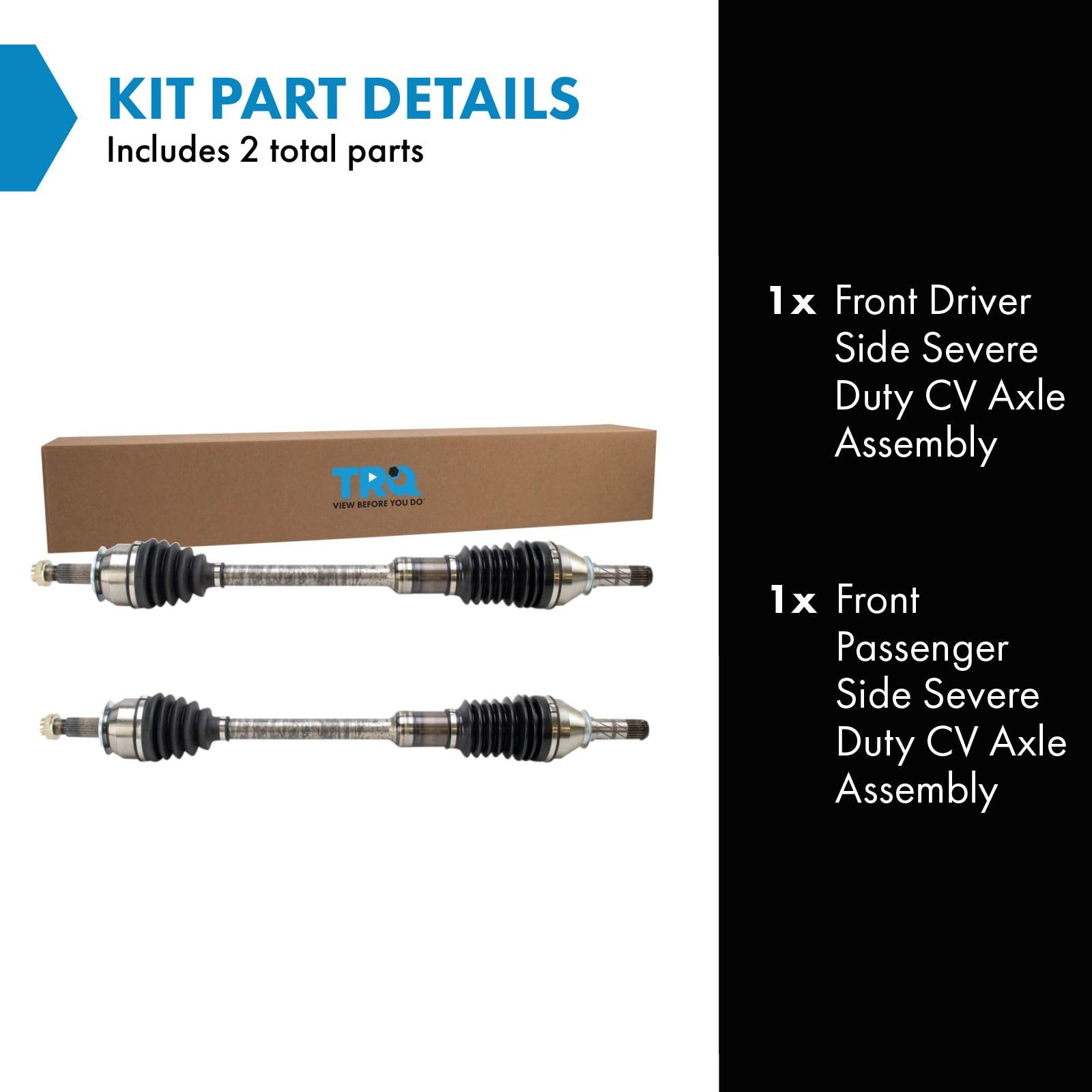 アップグレード シビアデューティ フロント CVアクスルシャフトアセンブリ LHドライバーまたはRH 助手席側 2000 2002 並行輸入品