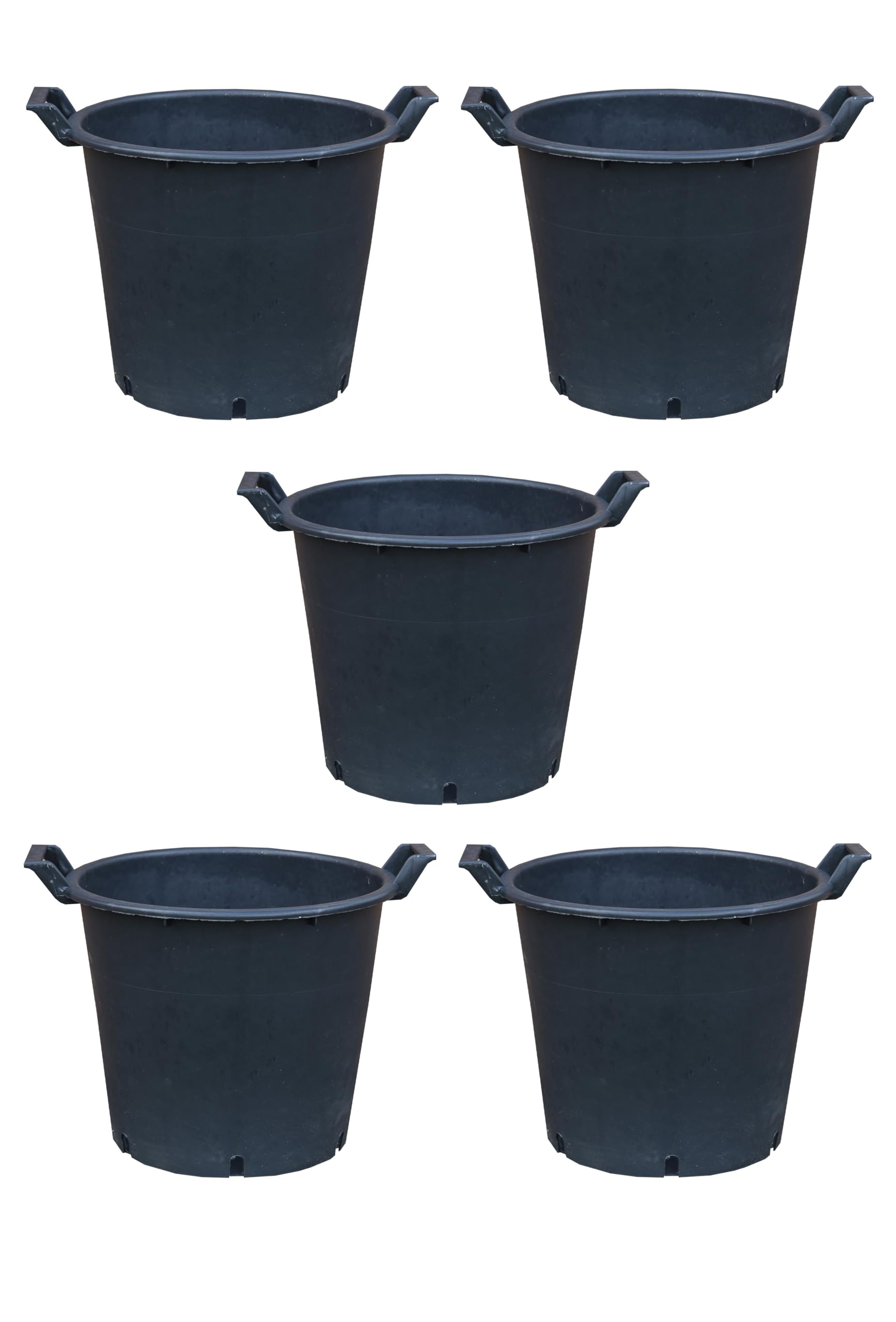 30L Heavy Duty Large Garden Pot with Sturdy Handles – UV Stable, Frost Resistant, Lightweight Container for Trees, Shrubs, Veg, and Garden Waste 5x by Thompson and Morgan (5)