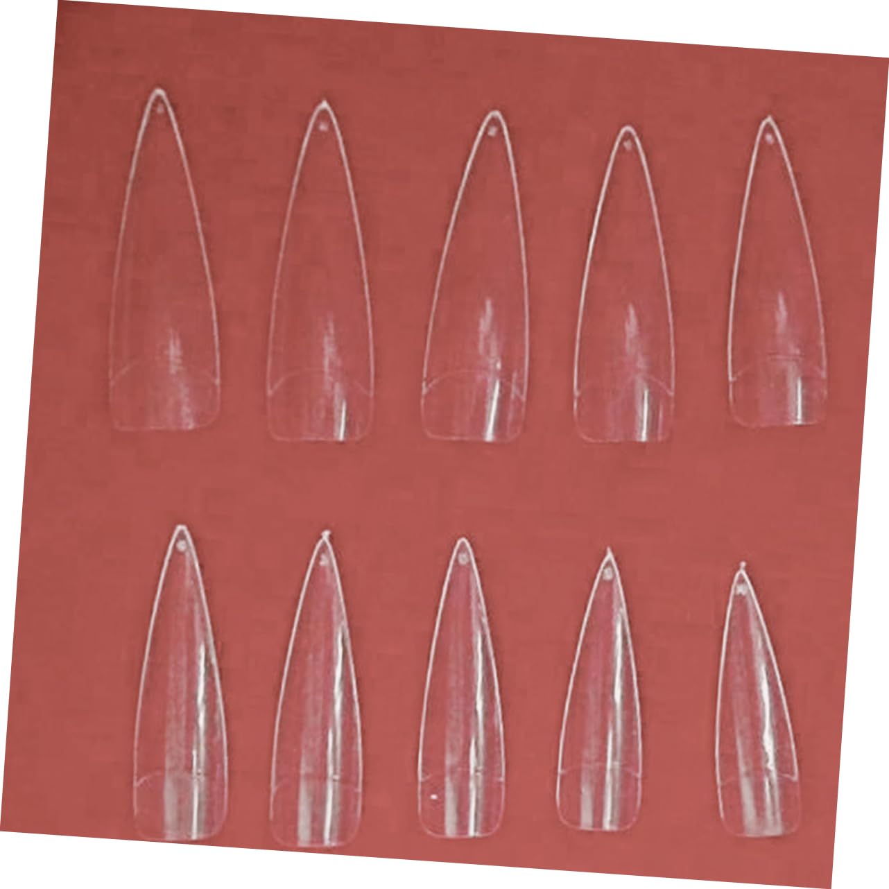 Beavorty 1500stücke Transparente Lange Kunstnägel Für Nagelkunst Halbe Abdeckung Für Nagelsalons Und -projekte Einfach Zu Formen Und Anzuwenden