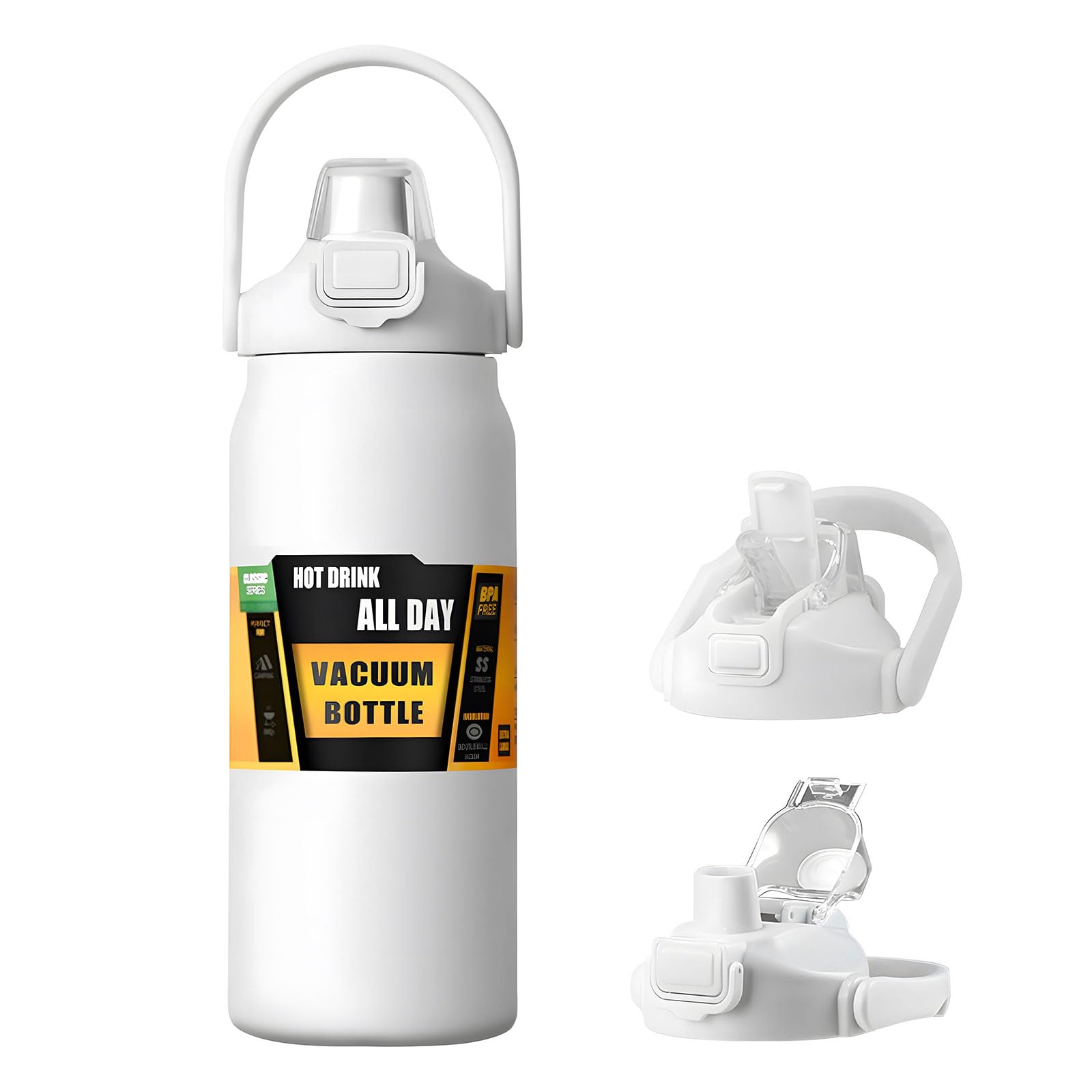 Amazon.com: 32oz /1000ml Insulated Water Bottle With Straw and