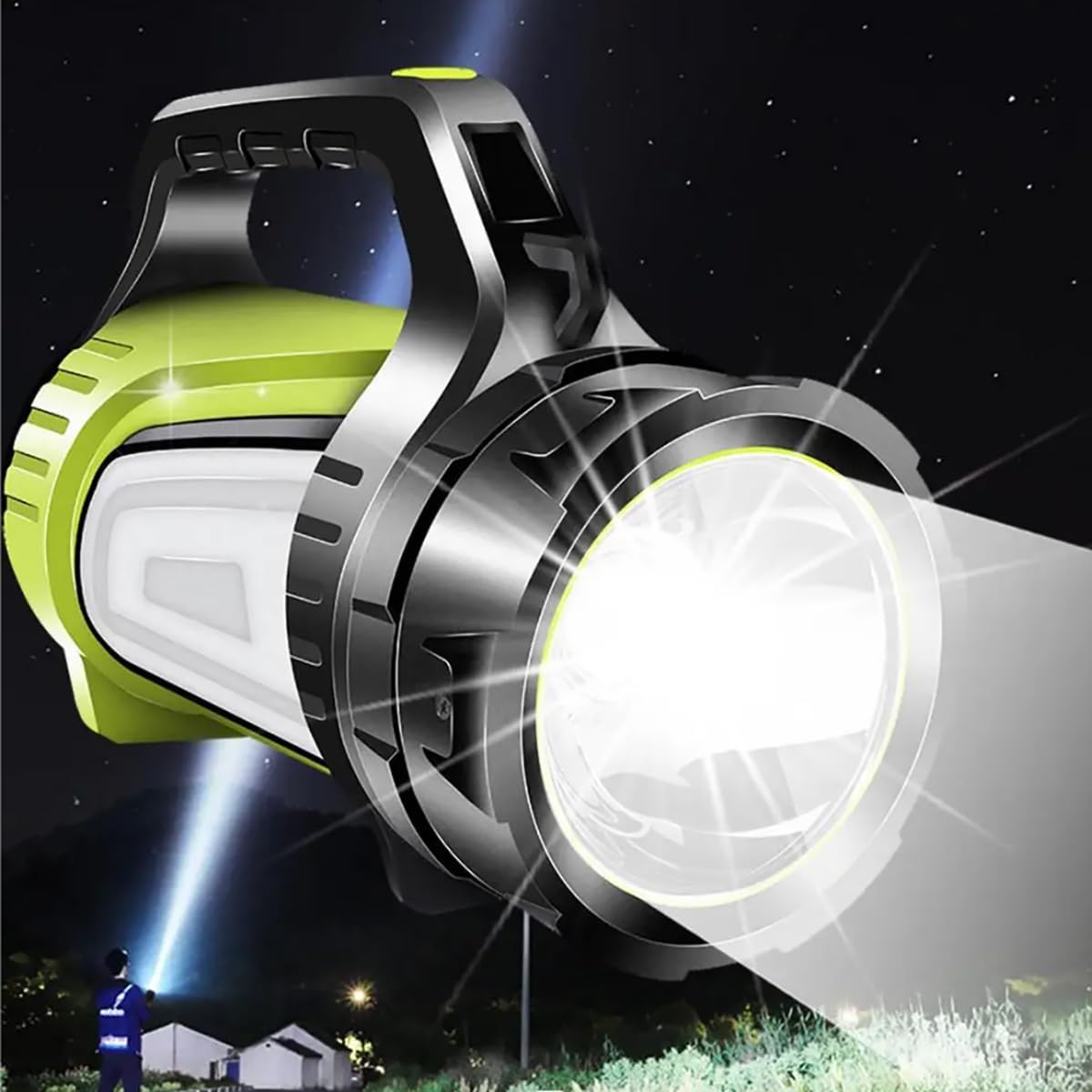 Pocketman LED Searchlight Handle Spotlight Torch Searchlight with USB Hand lamp Outdoor Fishing Light
