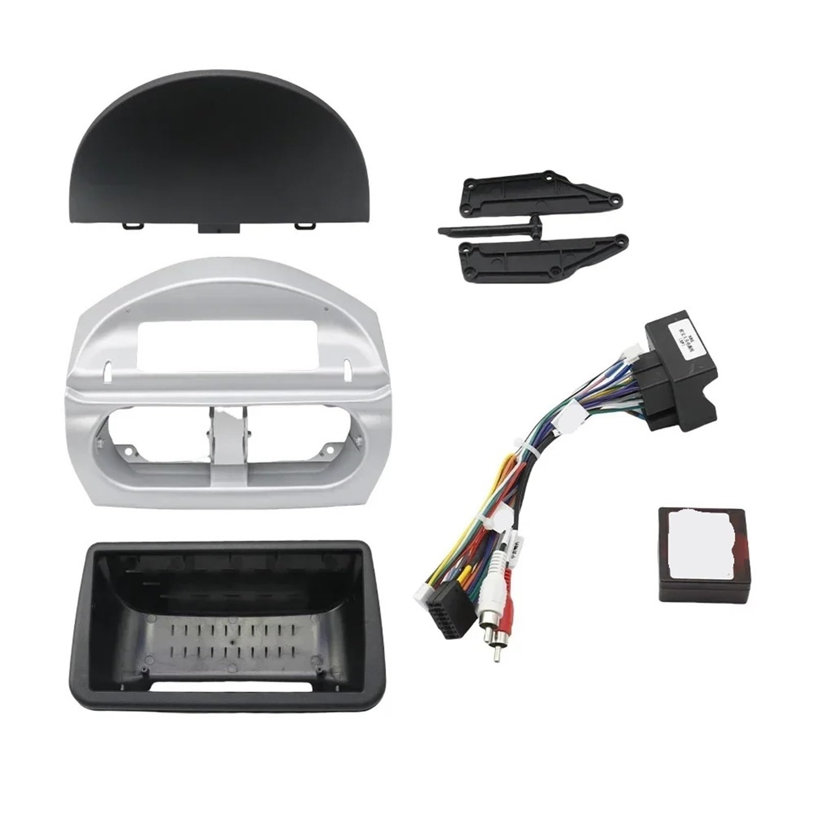 Cadre Façade Cache-Radio Adaptateur de façade châssis Voiture 9 Pouces, boîtier décodeur Canbus, kit Montage autoradio Android pour Opel Combo, Corsa et Tigra | Frame Cable Canbus