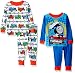 Thomas the Train Boys' 4-Piece Pajama Set, Blue/White,  18 Months