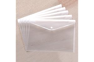 5 Pcs Clear Document Folders: The Perfect Waterproof Solution for Your Documents