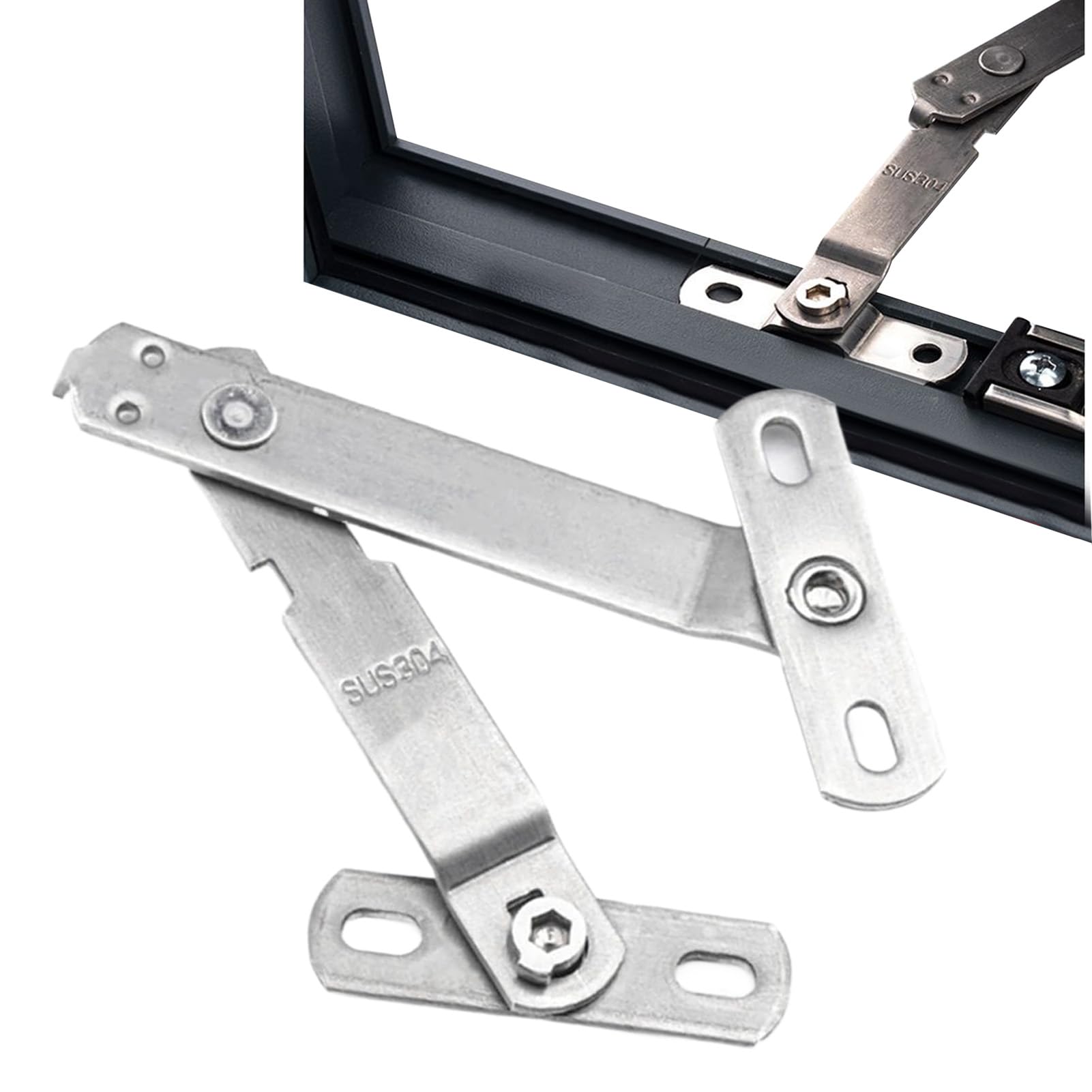 Window Restrictor Locks - Durable Window Safety Lock | Child Lock and Cat Lock for UPVC | Stainless Steel Limiter Locking Protection for Glass, Home, Motorhome, Home, Apartment