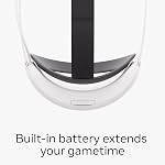 Meta Quest Elite Strap with Battery — Works with Meta Quest 3/3S — Up to 2 Extra Hours Playtime — Premium Comfort and Weight Distribution — Adjustable, Ergonomic Fit - Elite Strap with Battery Edition