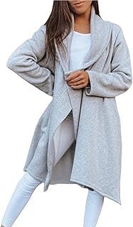 Rotyroya Gabardina de invierno con solapa para citas