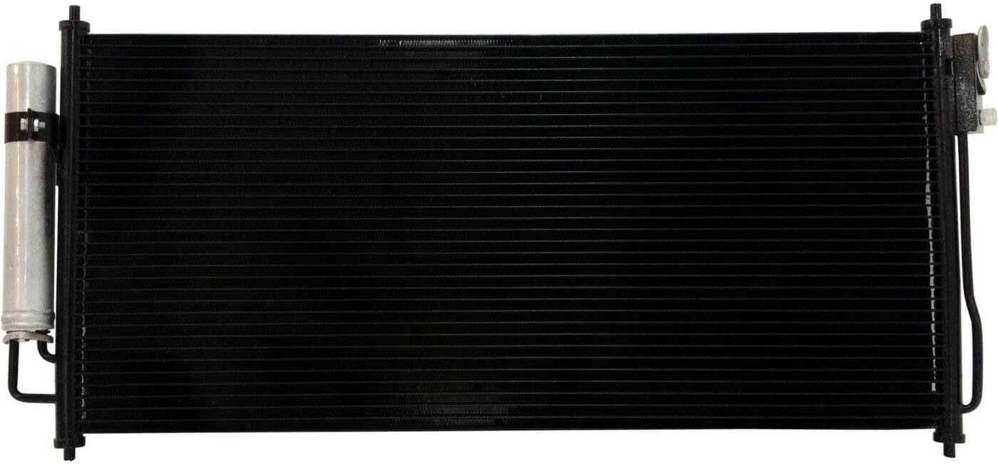 A/C Condenser 1pc Air Conditioning 30.25 13.44 X 0.69 Inches Core Size Aluminum with Drier 30.44X0.69 in for Nissan for Maxima 3.5L 2004-2008