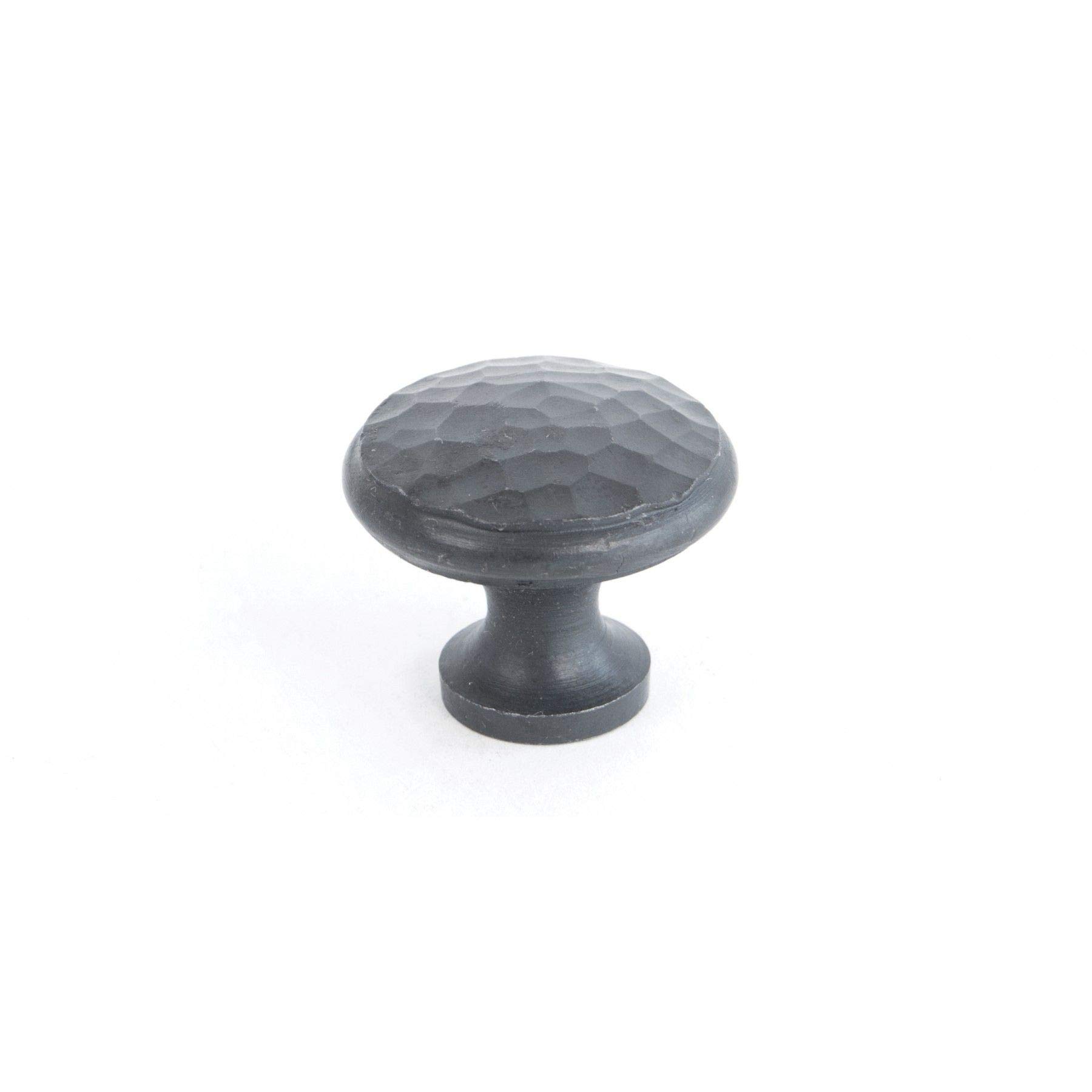 From The Anvil Orange Handmade Beaten Cupboard Knob 1 1/4" - Beeswax