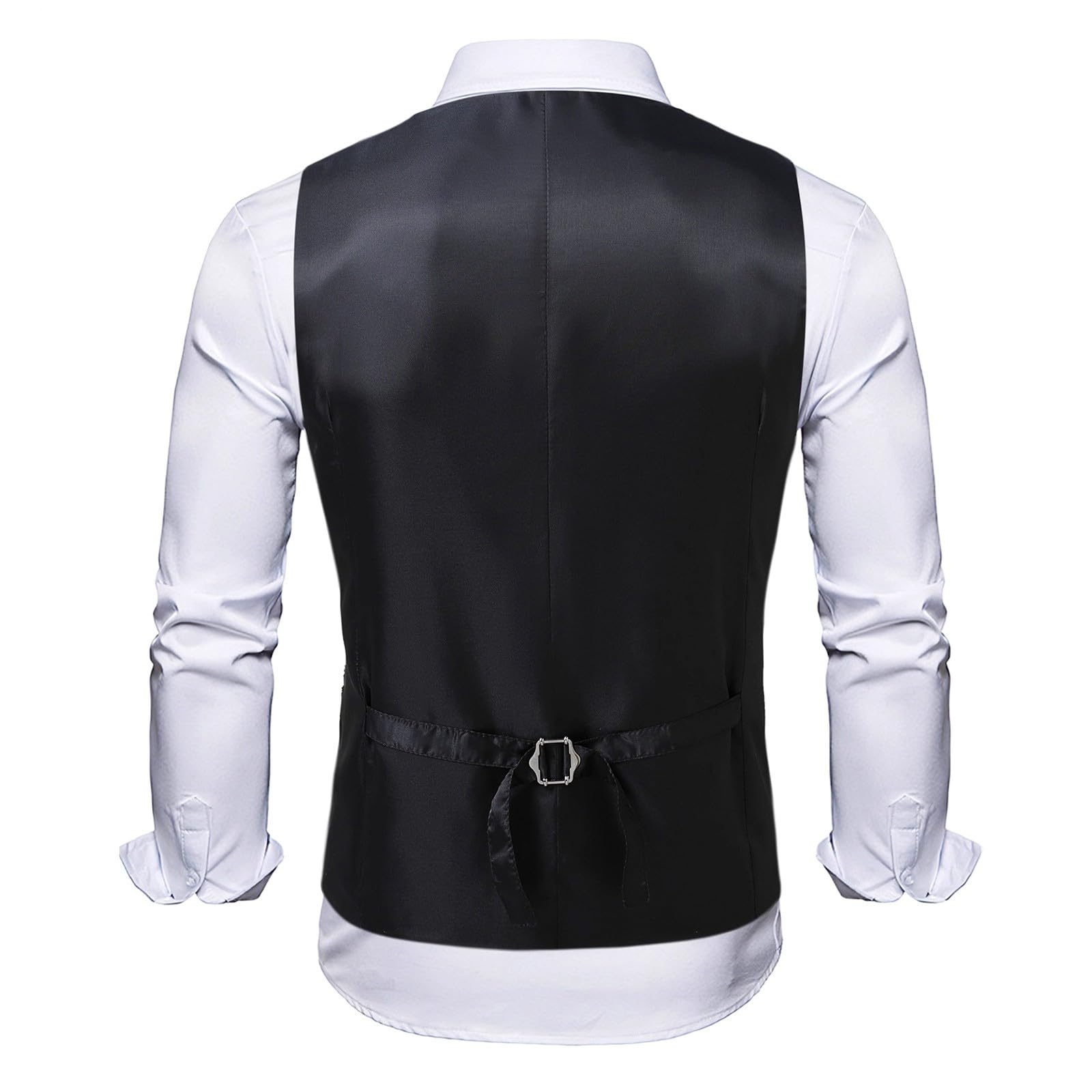 Gilet da uomo con motivo cachemire, per Halloween, Oktoberfest, per smoking, feste, steampunk, gotico, con motivo cachemire, slim fit, stile vittoriano
