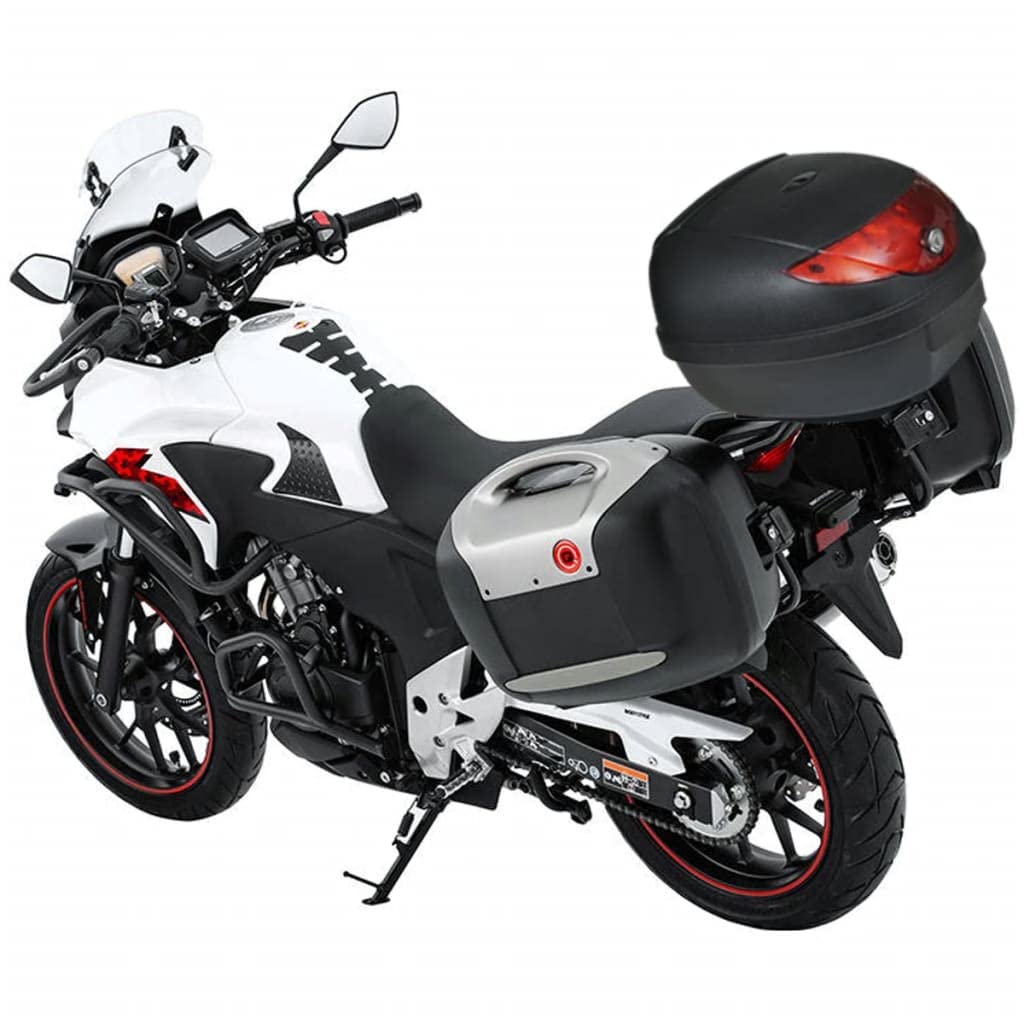 Tomostar Top Case Moto, Top Caisse Topcase Coffre Moto Scooter 36 L pour Un Seul Casque