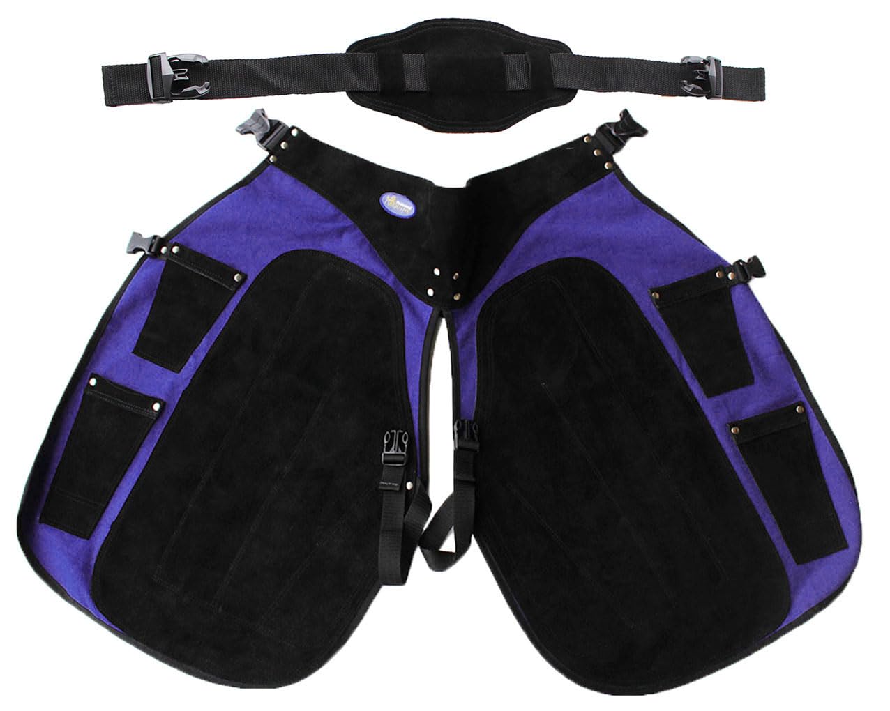 Professional Equine Western Purple Suede Leather Fully Adjustable Equine Farrier Apron 23110PR