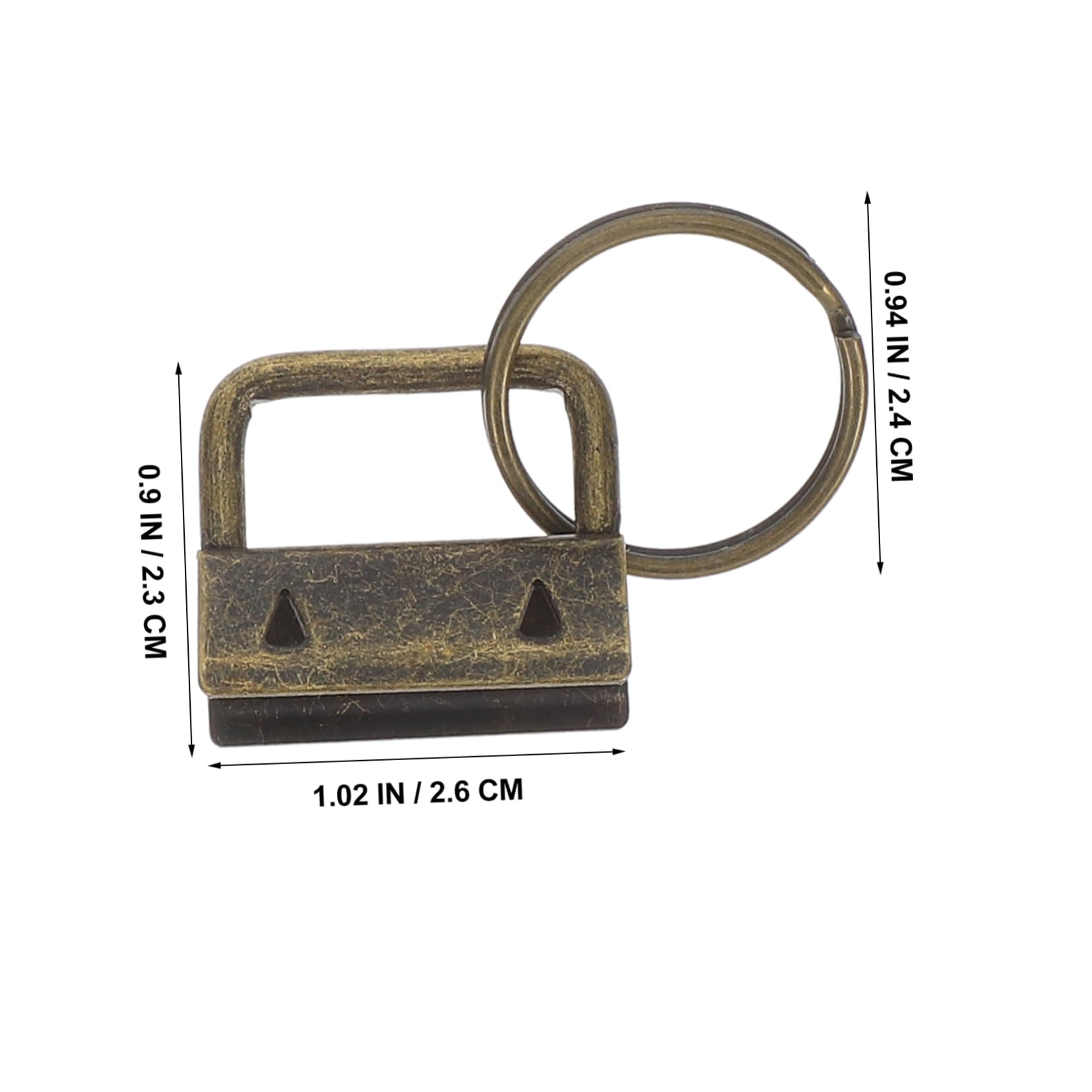 Schlüsselanhänger Hardware mit Schlüsselring 25mm, 150 Stück