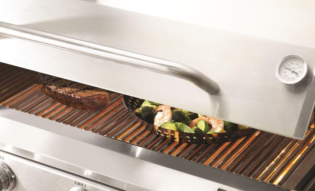 Mr. Bar-B-Q 06750X Heavy Duty Non-Stick Grilling Skillet | Rust Resistant Grill Pan with Handles | Easy to Use Grilling Accessories | Non-Stick Surface | Great for Seafood & Vegetables : Patio, Lawn & Garden