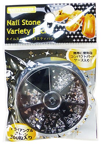 BEAUTY NAILER ネイルストーンバラエティパック SVP-13 トライアングルストーンシルバー 360P