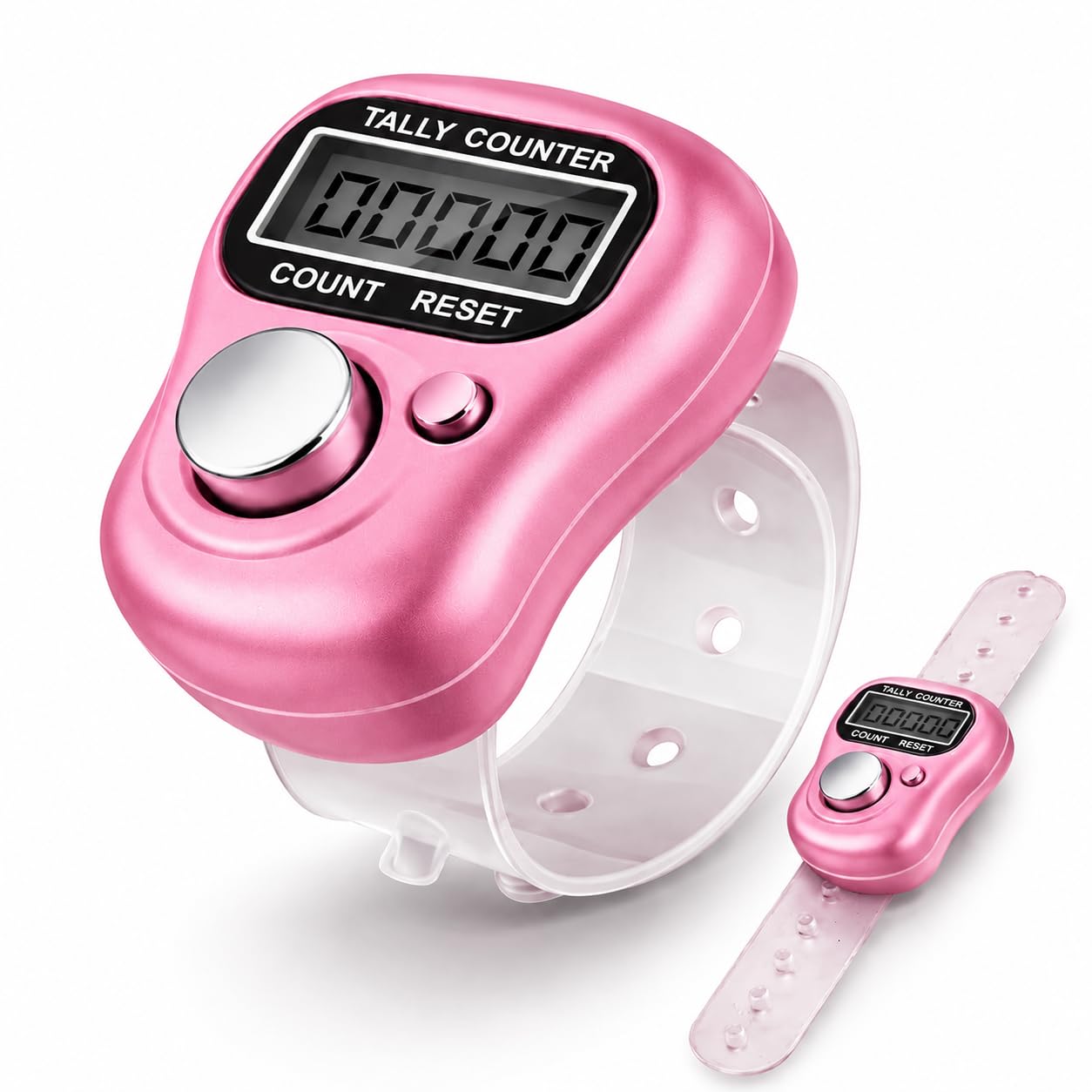 5-Digits Digital Finger Counter - Pack of 1 | Easy to Use Counter with LCD Display & Reset Button | Electronic Tally Counter for Cricket Umpires | Multipurpose Mantra Jaap Counter - Pink-image-5
