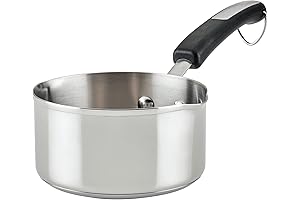 1-Quart Farberware Brilliance Small Saucepan with Pour Spout