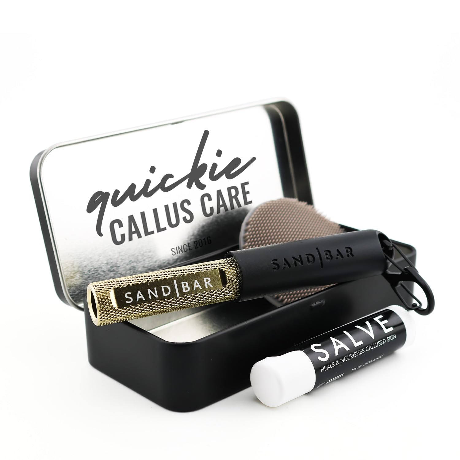 SandBar Callus Removal, Hand Callus Remover Salve Balm Stick for Working Hands, Lightweight Dead Skin Remover Tool Grit Surface, Knurled Handle,