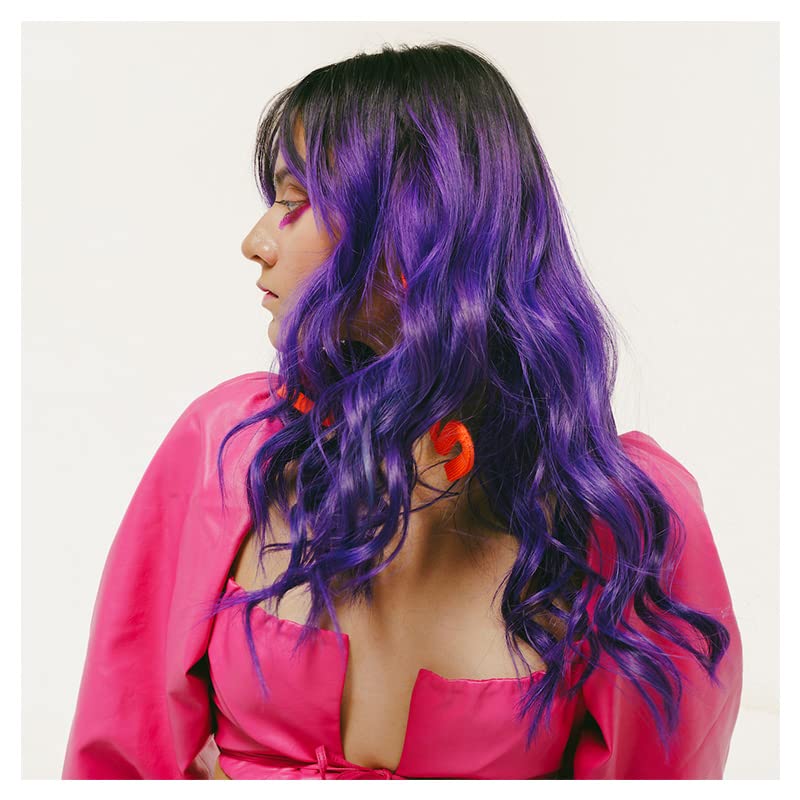 Image of Paradyes Semi-permanent Electric Purple DIY Conditioner Based Hair Colour 120 gm and Lighten Up! Bleach Pack 30 Vol. for all Hair Types