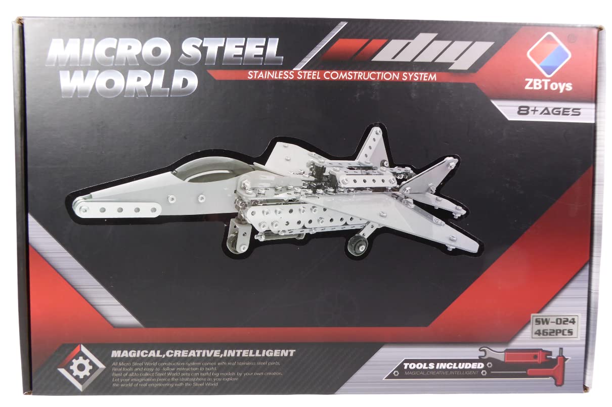 - Metal construction set, to assemble, reproduction of combat aircraft compatible with Grumman F-14 TOP GUN