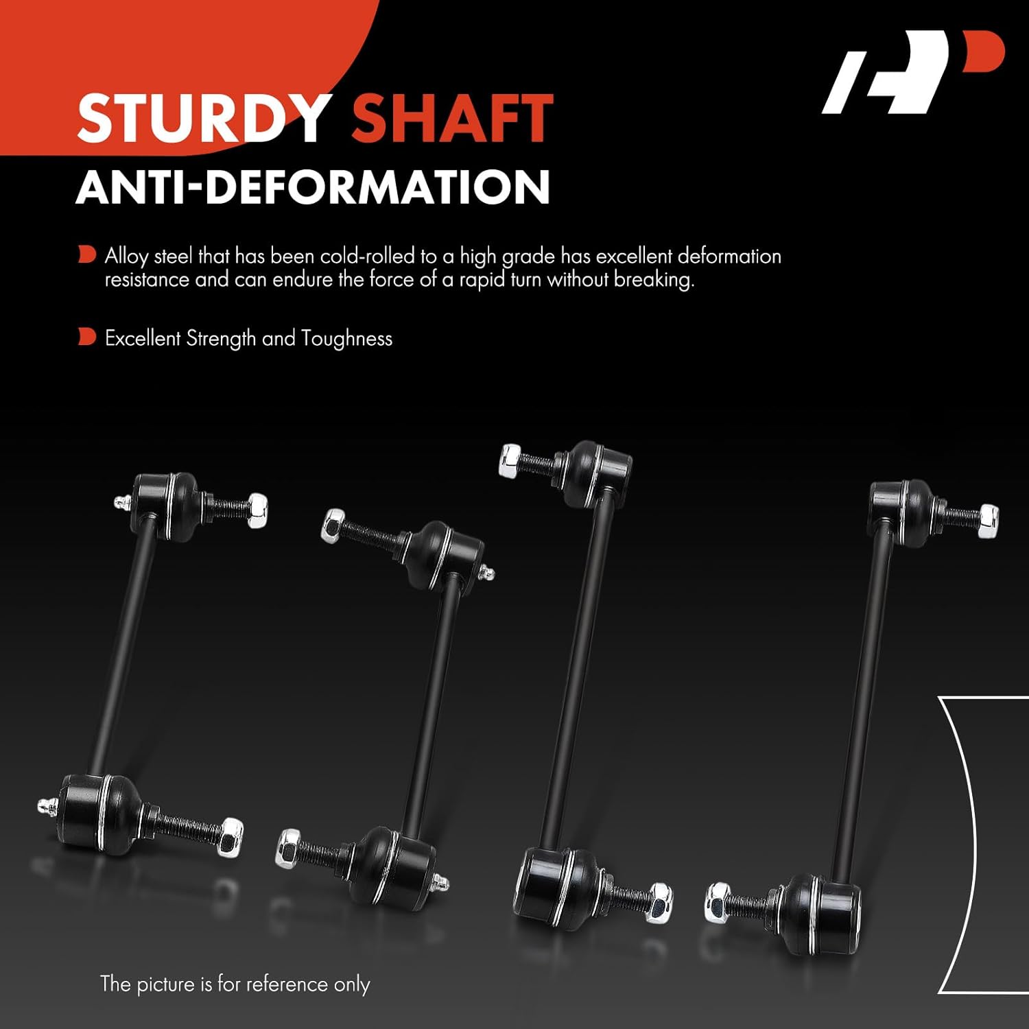 A-Premium Set of 4, Front & Rear Sway Bar Links Stabilizer Bar Links Kit, Compatible with Mini Cooper 2007-2014