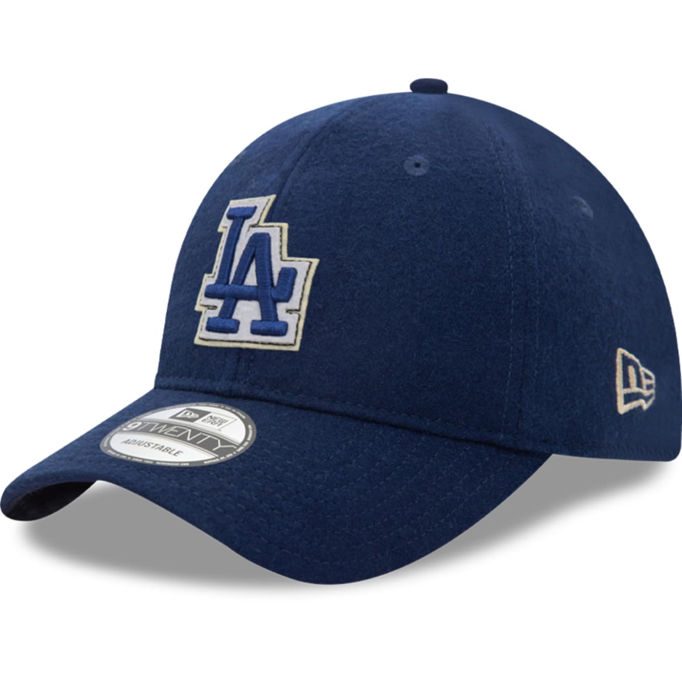 New Era Unisex Royal 9Twenty Strapback Cap - Melton Los Angeles Dodgers - One Size