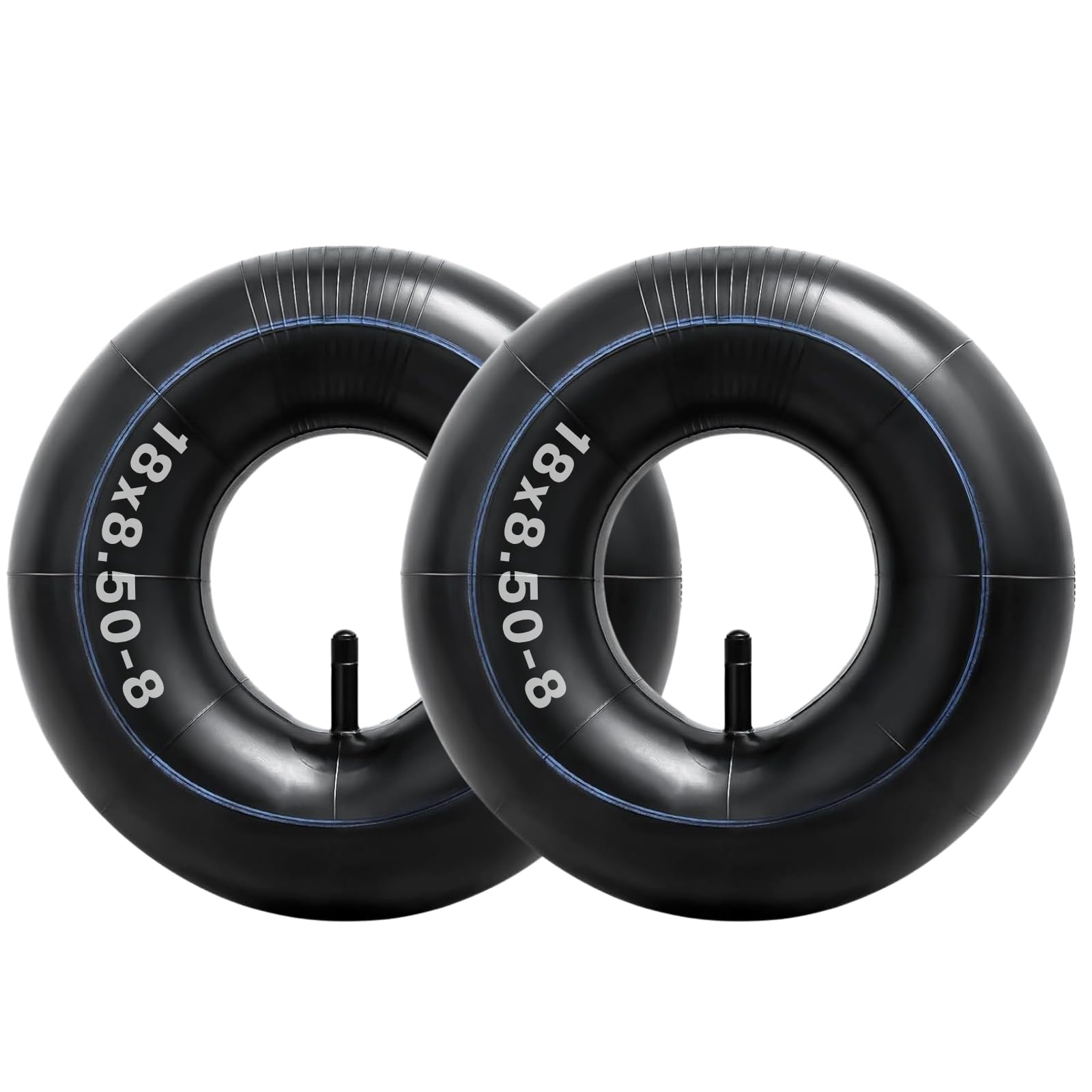 SIPARTS 2 Pack 18x8.50-8/18x9.50-8 Inner Tube with TR-13 Valve Stem 18x8.50/9.50-8 Inner Tube For Golf Cart,Tractor,Lawn Mower,Hand Trucks, Wheelbarrows