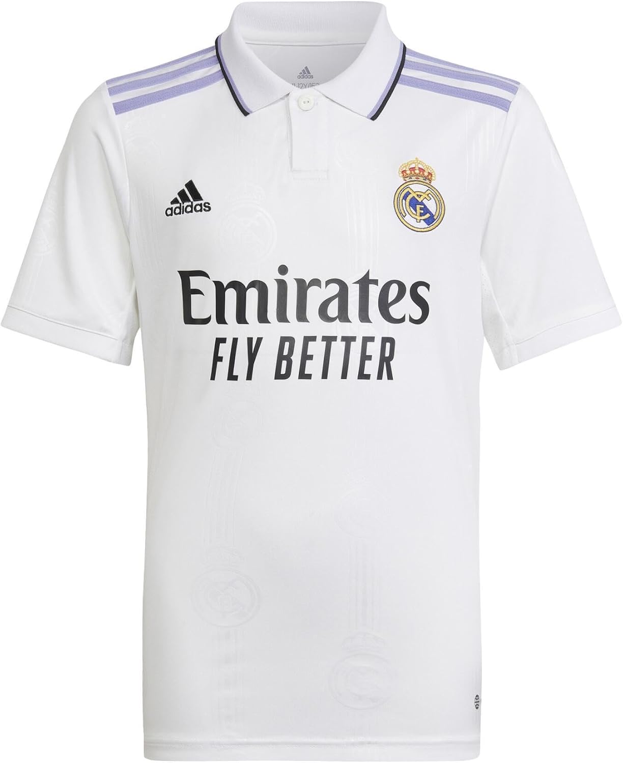 adidas Youth Soccer Real Madrid 22/23 Home Jersey (as1, Alpha, s, Regular, Youth Small) White