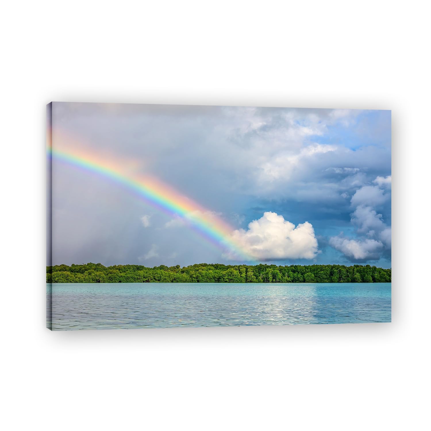 VHdfgTY After The StormNature Landscape Wall Art Canvas Mountain Scenery Print Home Decoration 20x30cm Framed