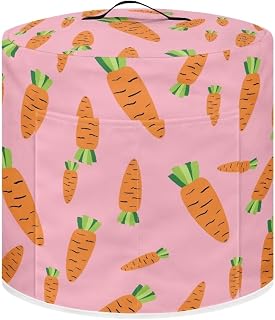 Carrots Dust Cover for 6 Quart Rice Cooker Cover Cloth Cover with Pockets for Pressure Cooker Cover (6 Quart) And Extra Accessories Dust Cover Pressure Cooker Protective Cover