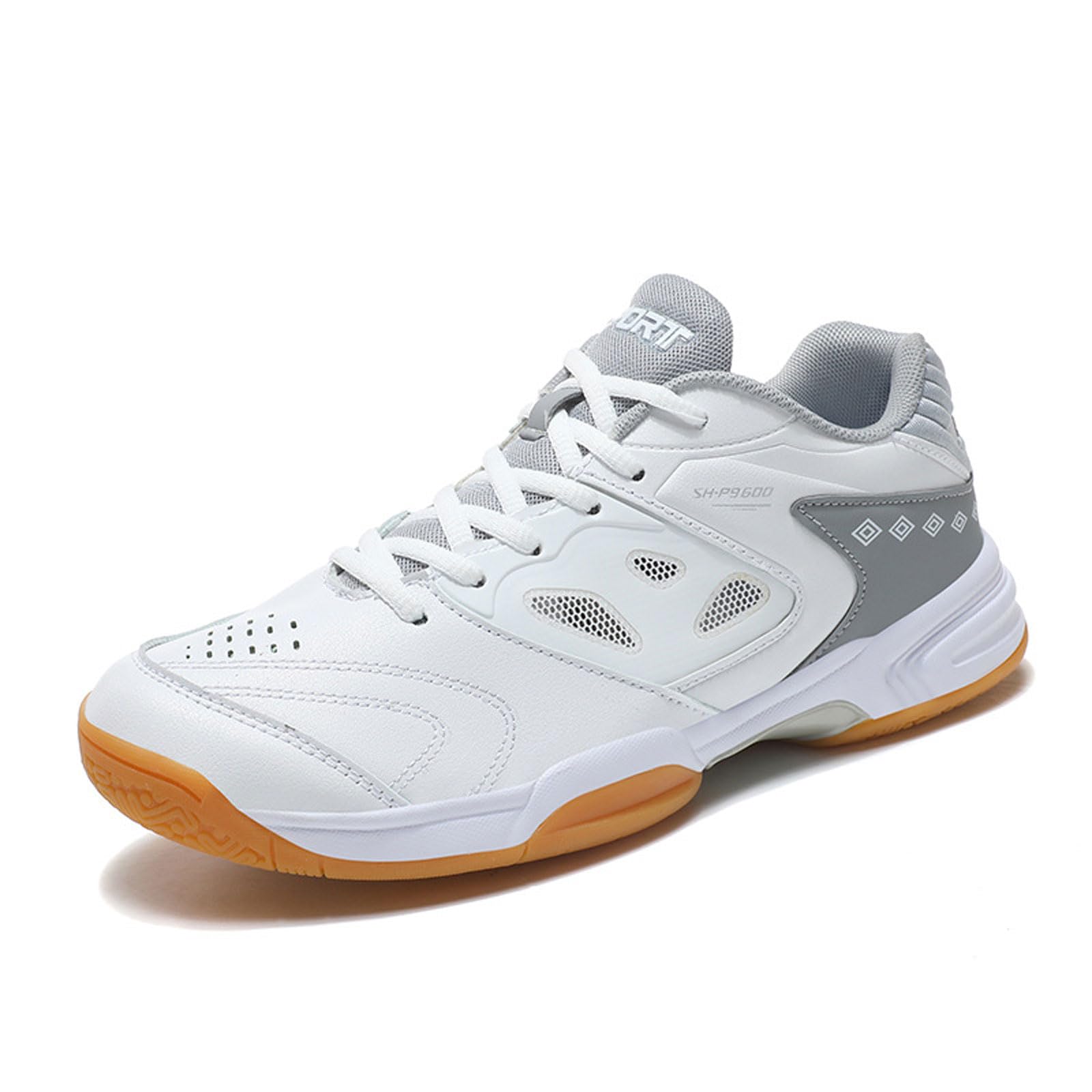 ForceRoute Men's Court Badminton Shoe,Sneakers For Tennis Volleyball,Squash Shoes,Unisex,Men Women,Lightweight,Non-Marking,Breathable,for Indoor Outdoor Court Training,Volleyball Pickleball